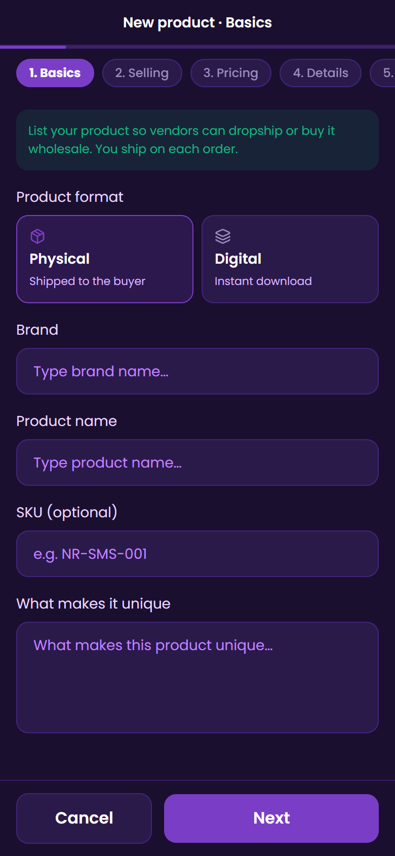 Sell Products