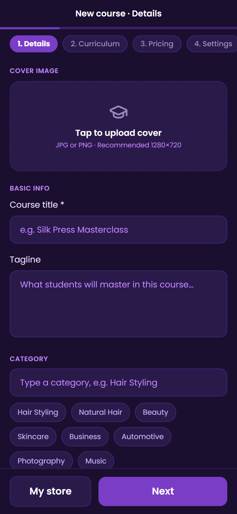 Courses & Lessons