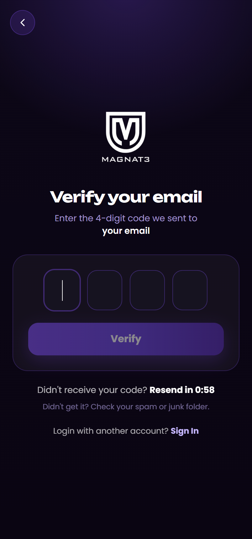 MAGNAT3 — Verify your email